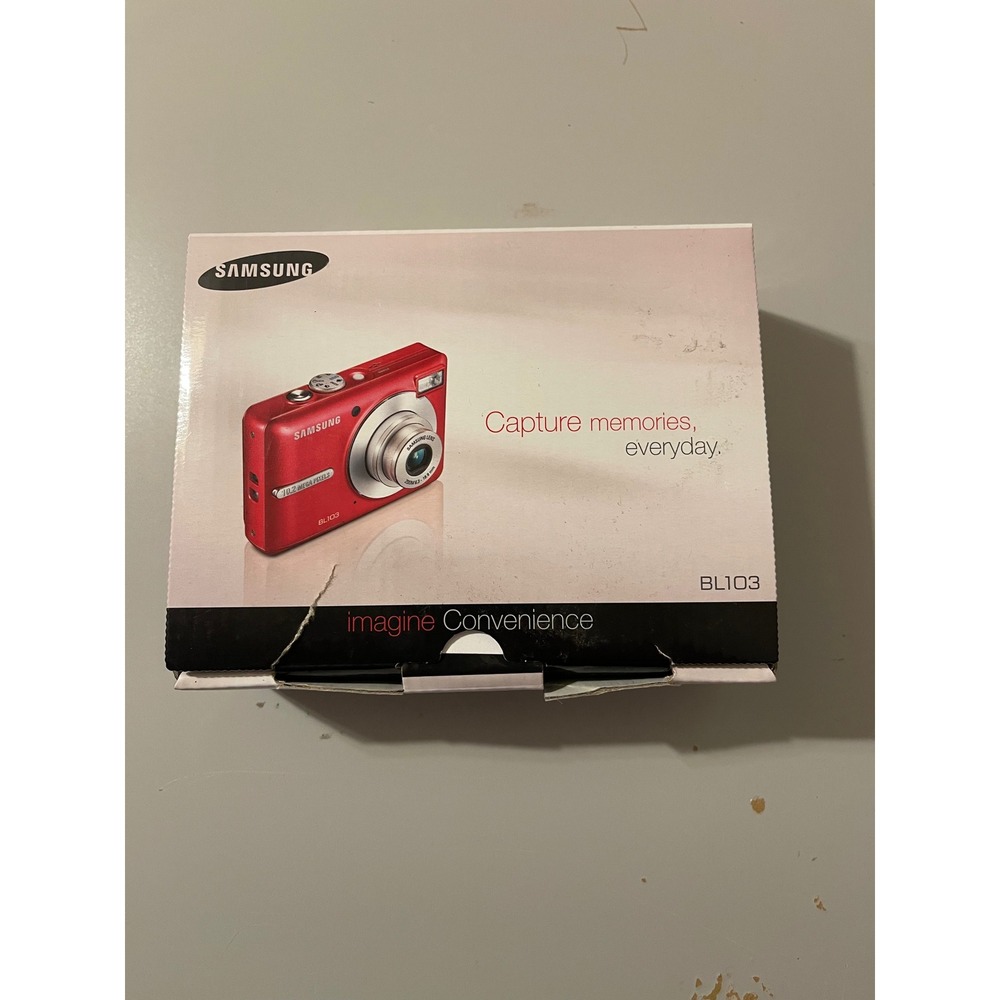 Samsung Digital Camera Unisex OS Red Excellent BL103 10.2MP 3x Zoom Boxed